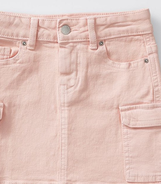 Denim Utility Skirt - Pink