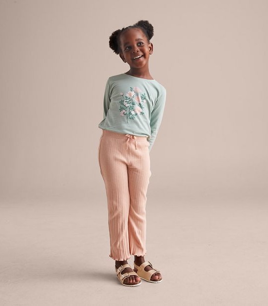 Rib Flare Pants