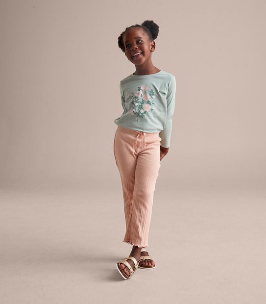 Rib Flare Pants