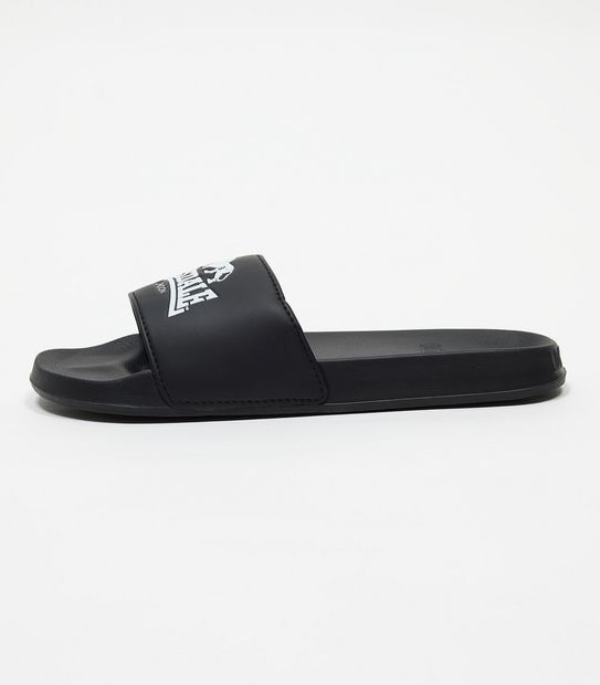 Lonsdale London Mens Slides - Black