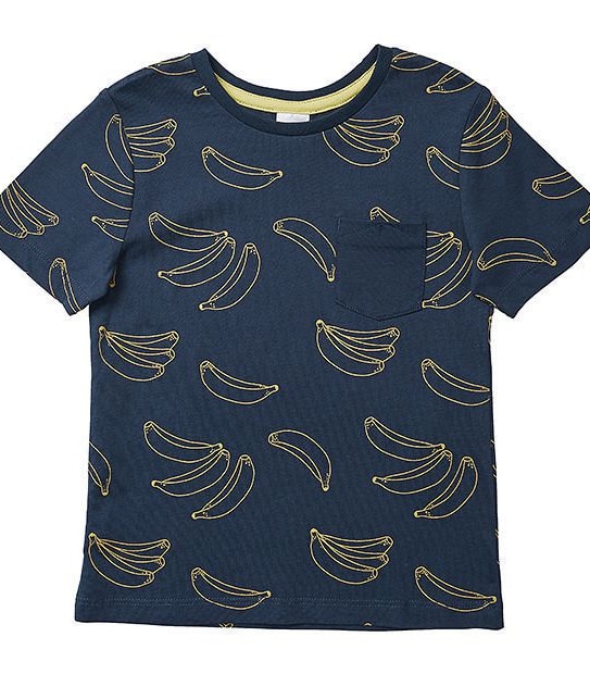 Short Sleeve Banana Print T-Shirt