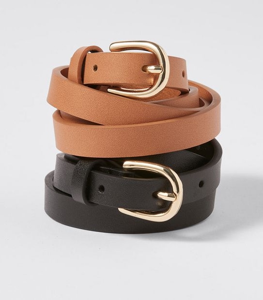 2 Pack Hip Skinny Belts