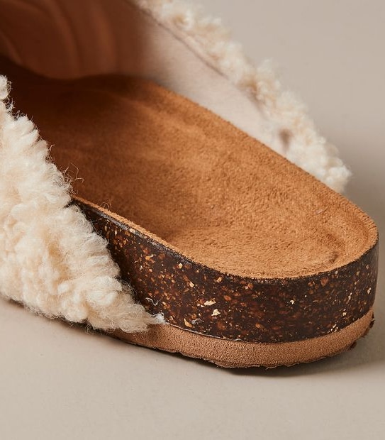 Womens Willow Teddy Clog Slippers