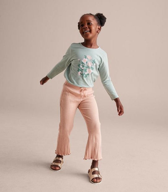 Rib Flare Pants