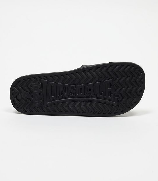 Lonsdale London Mens Slides - Black