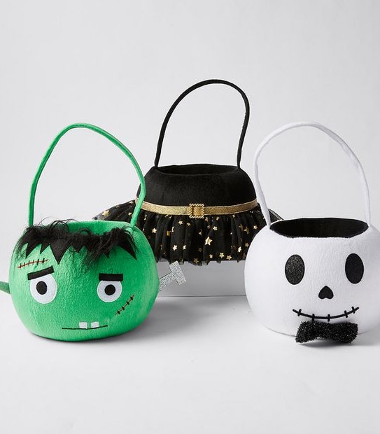 Halloween Plush Buckets - Assorted