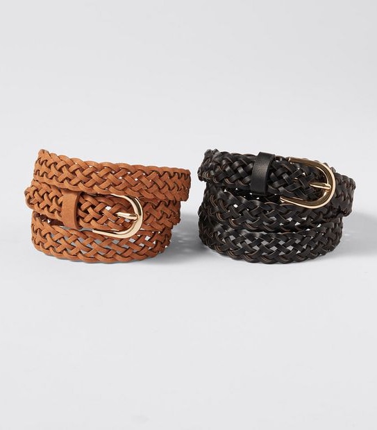 2 Pack Plait Belts