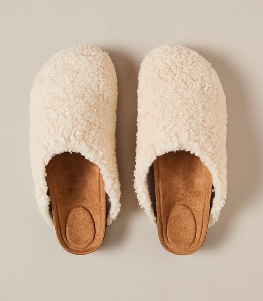 Womens Willow Teddy Clog Slippers
