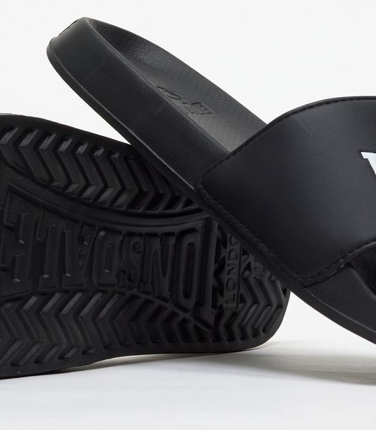 Lonsdale London Mens Slides - Black