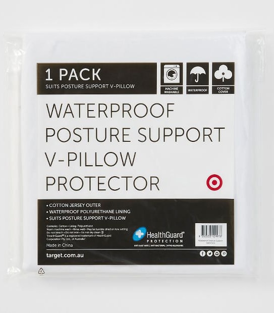 Waterproof Posture Support V-Pillow Protector