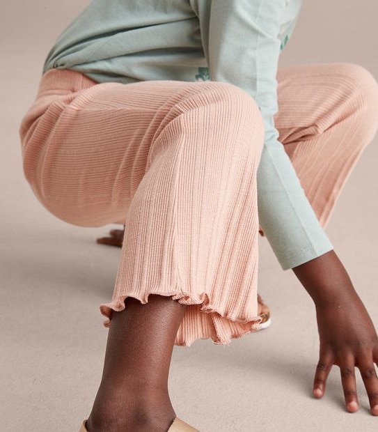 Rib Flare Pants