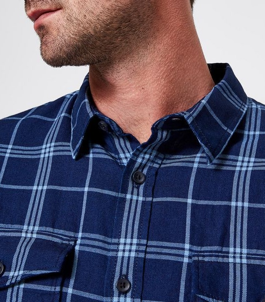 Indigo Dyed Shirt - Check