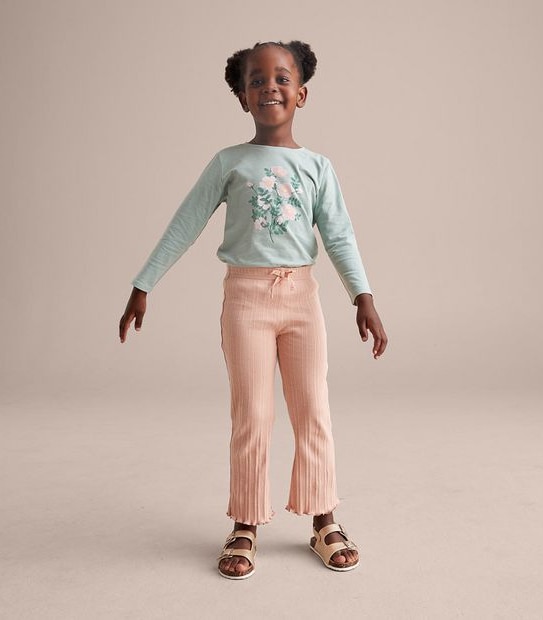 Rib Flare Pants