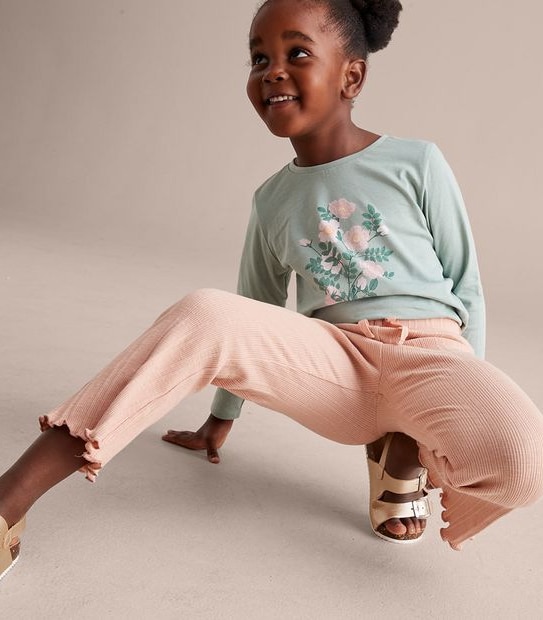 Rib Flare Pants