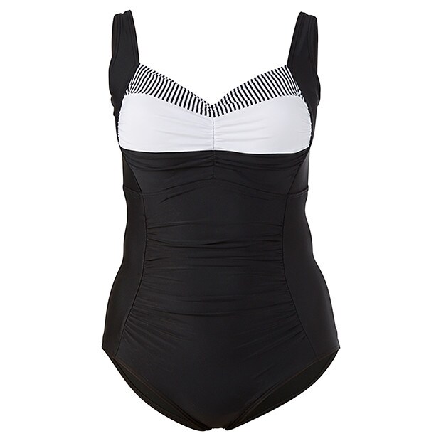 Fuller Cup Shape Your Body One Piece Swimsuit Black Stripe Target