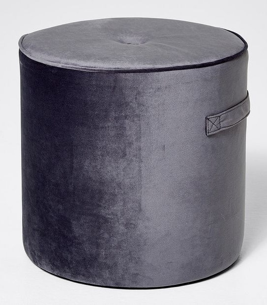 Velvet Ottoman