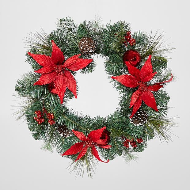  Christmas  Poinsettia Wreath Target Australia