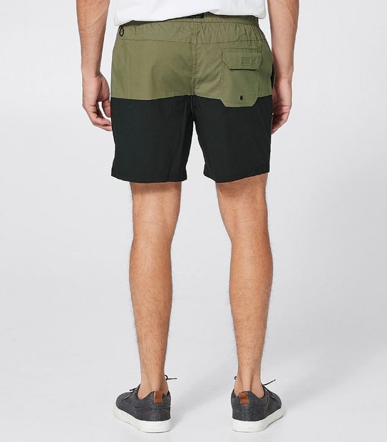 Volley Swim Shorts - Khaki Splice
