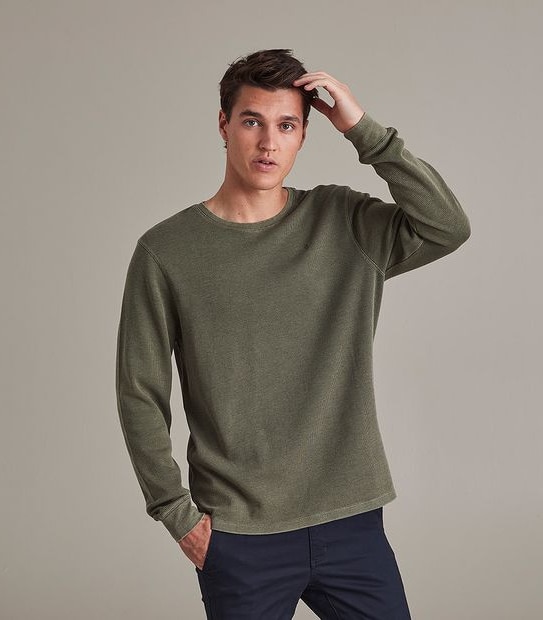 Commons Waffle Long Sleeve Top