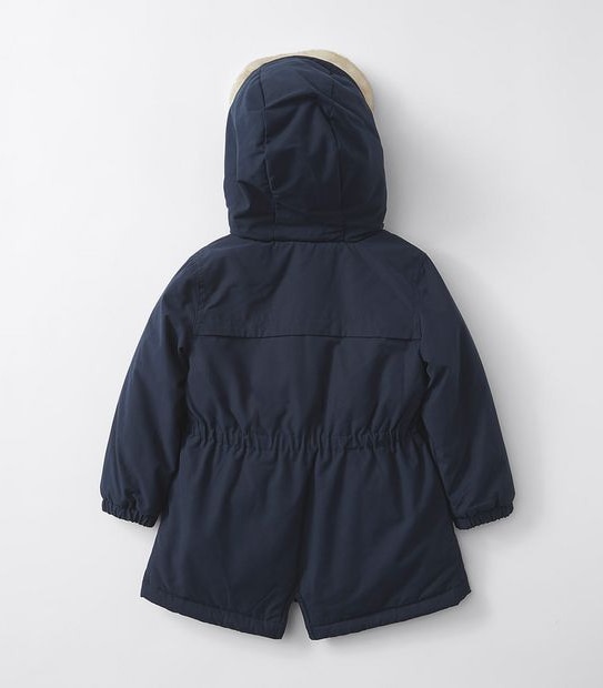 Fur Trim Hooded Parka Jacket
