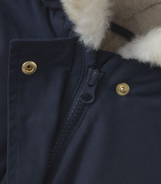 Fur Trim Hooded Parka Jacket