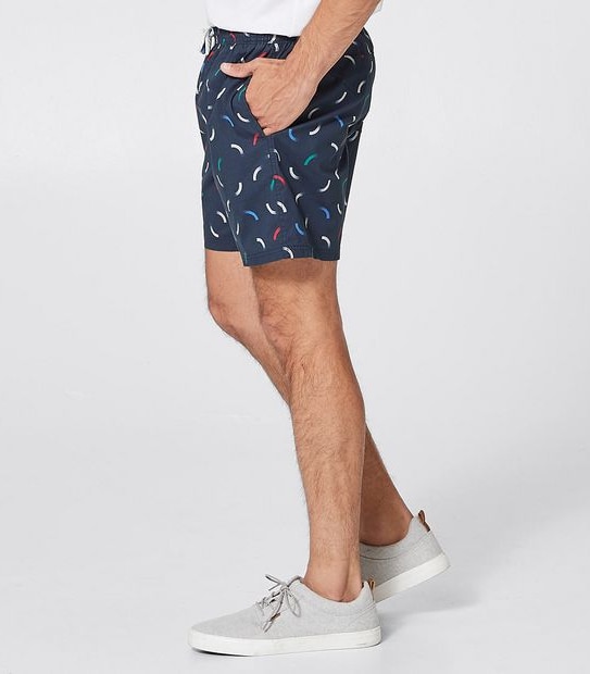 Volley Swim Shorts - Black Squiggle Print