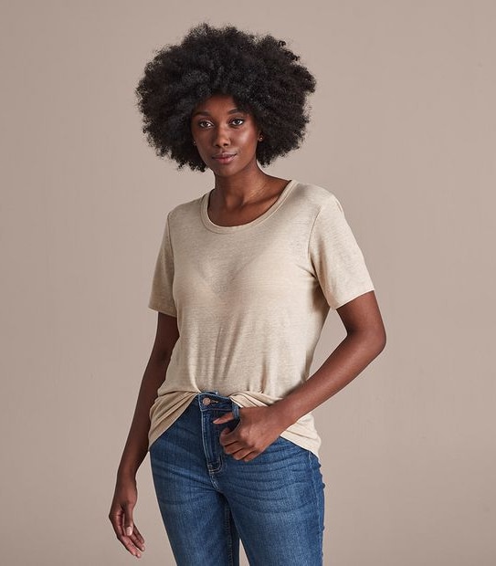 Linen Blend T-Shirt