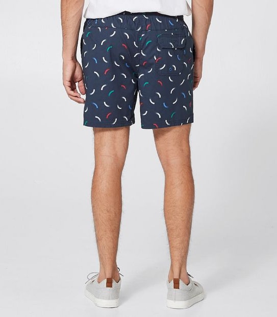 Volley Swim Shorts - Black Squiggle Print