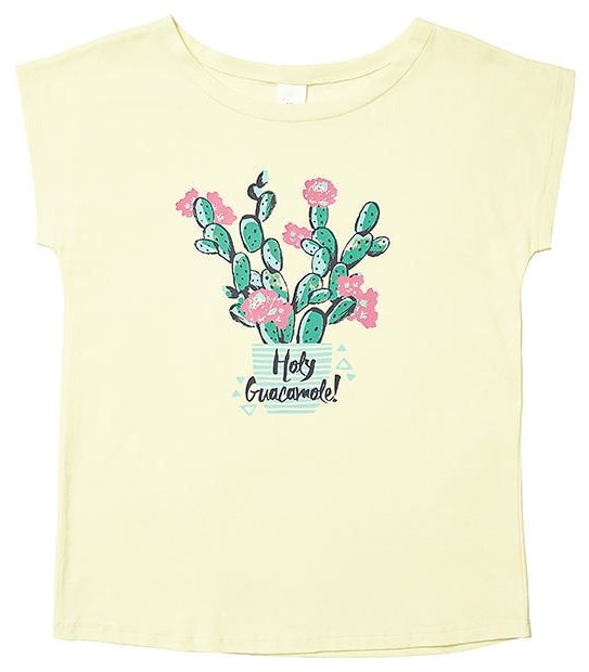 Short Sleeve Holy Guacamole Print T-Shirt