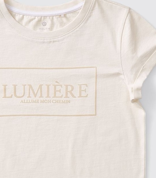 Luminare Flock Print T-shirt - Cream