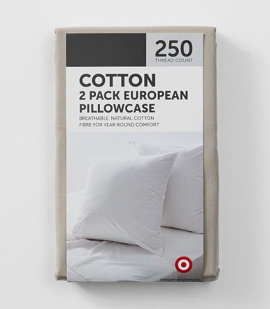 Target2 Pack 250 Thread Count Cotton European Pillowcases