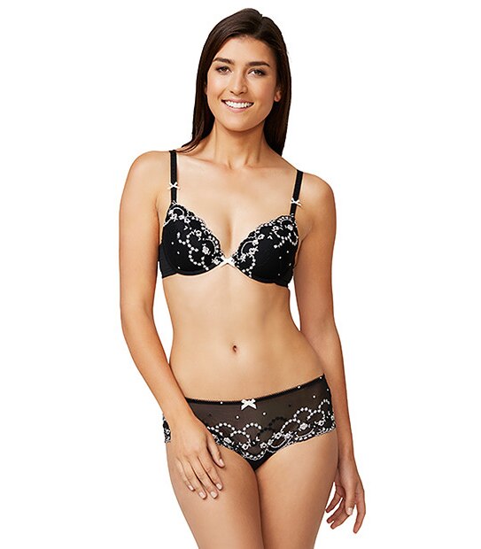 Lily Loves 2 Pack Underwire Bras - Black/White