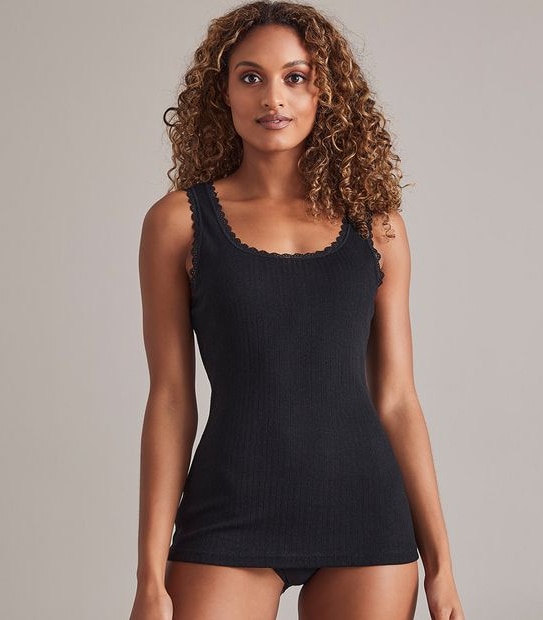 Pointelle Thermal Vest
