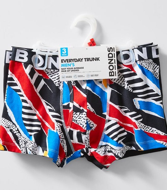 Bonds 3 Pack Everyday Trunks - Abstract
