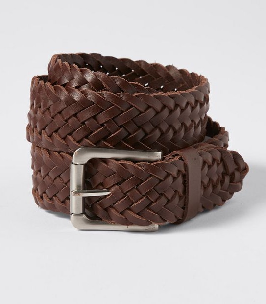 Leather Plait Belt