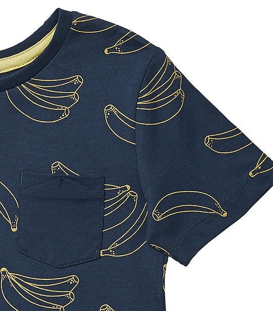 Short Sleeve Banana Print T-Shirt