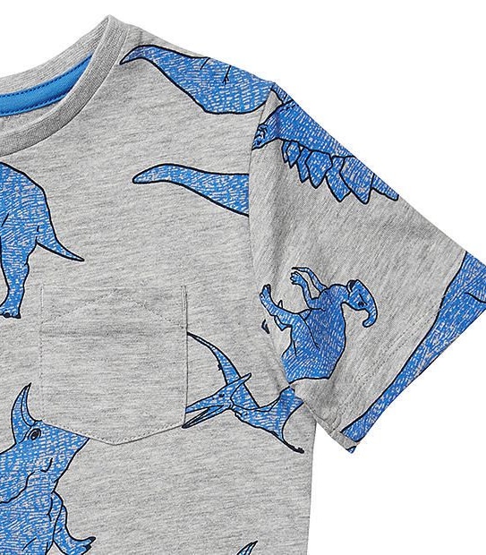 Short Sleeve Dinosaur Print T-Shirt 3 of 3