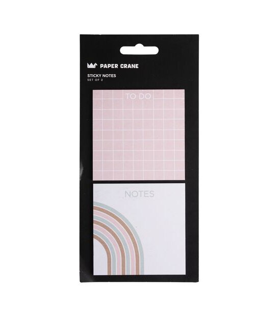 Paper Crane 2 Pack Sticky Notes - Arches