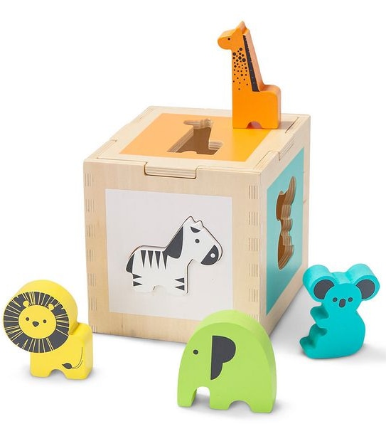 Young Ones Wooden Animal Blocks Box