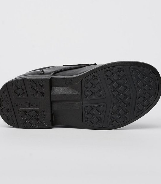 Gro Shu Twin Tab Leather School Shoe