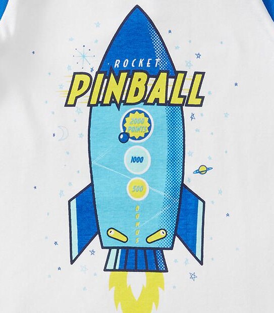 Rocket Pinball Short Sleeve Pyjama Set