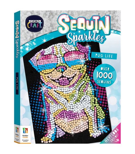 Curious Craft: Sequin Sparkles Pug Life
