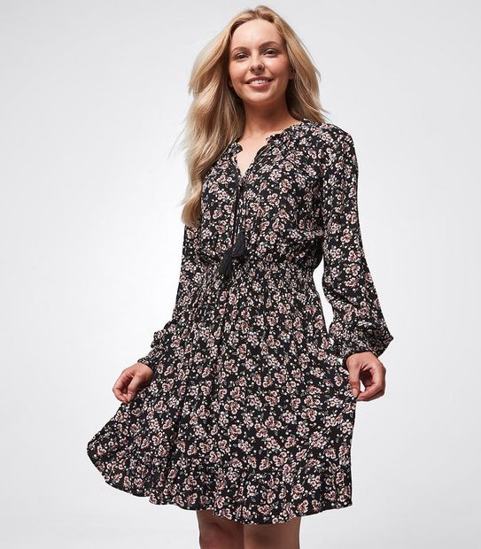 Dannii Minogue Petites Waisted Floral Dress