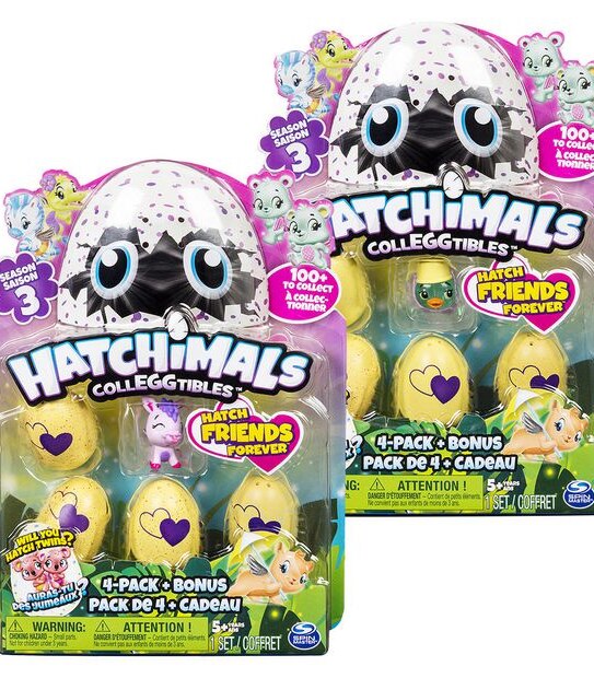 Hatchimals CollEGGtibles Season 3 - 4-pack + Bonus - Assorted*