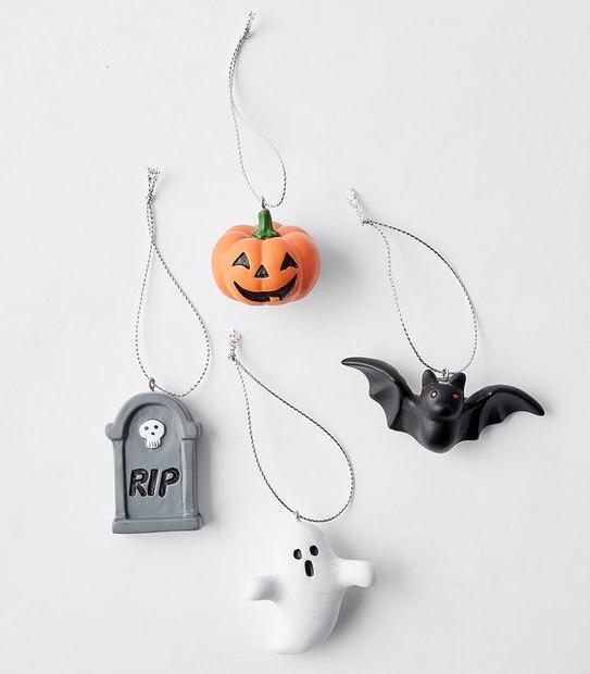 Halloween Tree Decorations 4 Pack