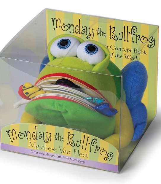 Monday the Bullfrog: A Huggable Puppet Concept Book About the Days of the Week - Matthew Van Fleet