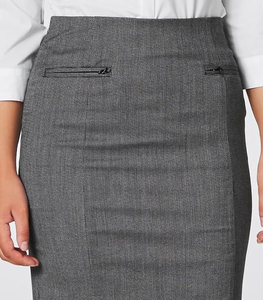 Zip Pocket Pencil Skirt