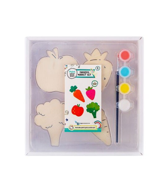 Paint Your Own Wooden Farmers Market Set