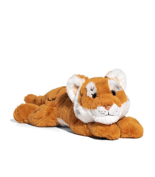 FAO Schwarz - Toy Plush Lying Tiger 15"