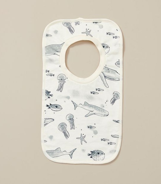 5 Pack bub. Organic Cotton Popover Bibs